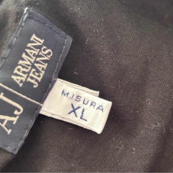 Armani Jeans Black Milano First Denim Equipment T-Shirt | Sz Italy XL US Medium - Picture 10 of 13